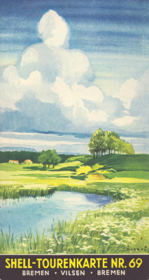 Shell Tourenkarte 69 1930er Jahre