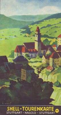 Shell Tourenkarte 111 1930er Jahre