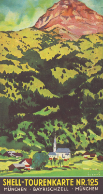 Shell Tourenkarte 125 1930er Jahre