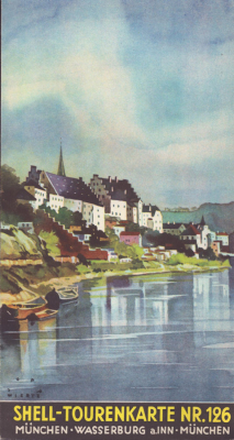 Shell Tourenkarte 126 1930er Jahre