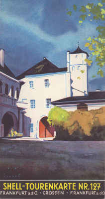 Shell Tourenkarte 127 1930er Jahre