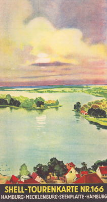 Shell Tourenkarte 166 1930er Jahre
