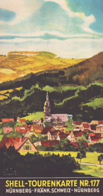 Shell Tourenkarte 177 1930er Jahre