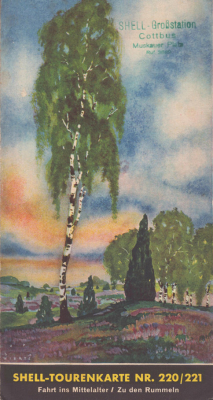Shell Tourenkarte 220/221 1930er Jahre