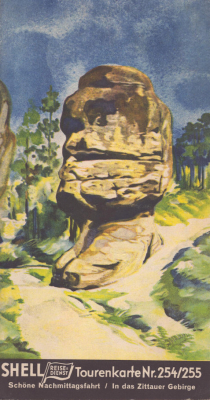 Shell Tourenkarte 254/255 1930er Jahre