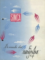 Simca Aronde 54 / Sport Prospekt 1954