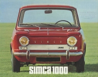 Simca 1000 brochure 1960s