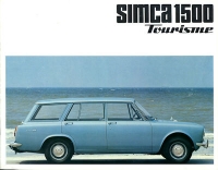 Simca 1500 Tourisme brochure ca. 1966