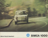 Simca 1000 brochure 1960s