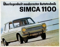 Simca 1100 brochure ca. 1967