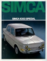 Simca 1000 Special brochure 9.1968