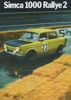 Simca 1000 Rallye 2 brochure 10.1972