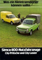 Simca 1100 Nutzfahrzeuge Prospekt 1976