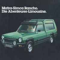 Simca Matra Rancho brochure ca. 1979