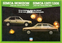 Simca Horizon + 1307 / 1308 Jubilee Sondermodell brochure ca. 1980