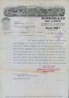 Simson letter 1934
