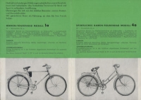 Simson bicycle brochure 1956