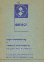 Simson Reparaturanleitung S 51 und KR 51/2 1983