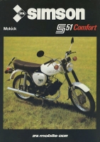 Preview: Simson S 51 Comfort Prospekt 1985 Preview: Simson S 51 Comfort Prospekt 1985