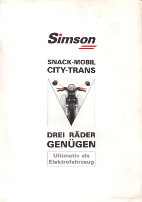 Simson Snack-Mobil / City-Trans Prospekt ca. 1992