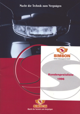 Simson Programm 1996