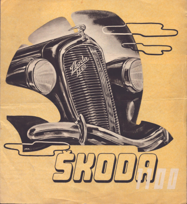 Skoda 1100 Prospekt 1930er Jahre