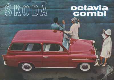 Skoda Octavia Kombi Prospekt 1960er Jahre