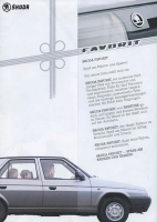 Skoda 135 136 Favorit brochure ca. 1989