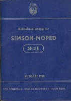 Simson SR 2 E Bedienungsanleitung 1962