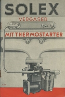 Solex Vergaser BV mit Thermostarter 1940er Jahre