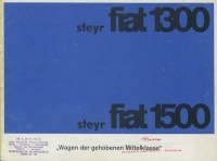 Steyr Fiat 1300 1500 Prospekt 6.1962
