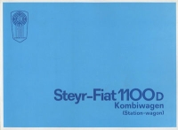 Steyr Fiat 1100 D Kombiwagen Prospekt ca. 1963