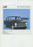 Steyr Fiat 124 Prospekt ca. 1970