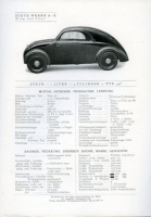 Steyr 50 Sonderdruck aus dem Autotypenbuch des RDA 1936