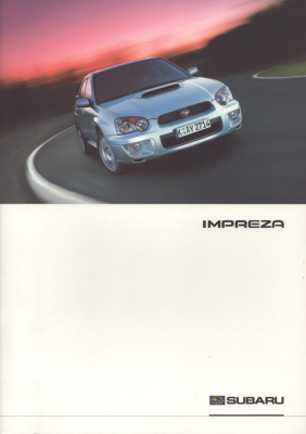 Subaru Impreza Prospekt 10.2002