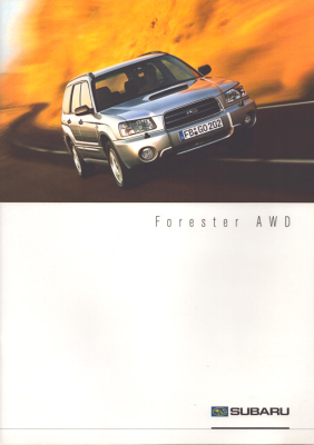 Subaru Forrester Prospekt 2.2003