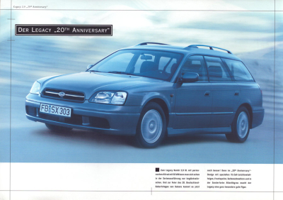 Subaru Legacy 20th Anniversary Prospekt ca. 2005