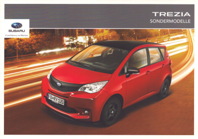 Subaru Trezia Sondermodelle Prospekt 5.2012