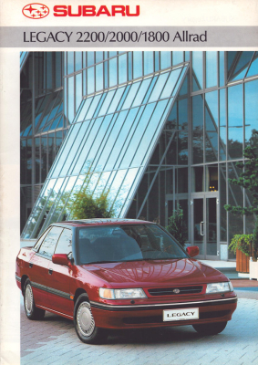 Subaru Legacy 2200/2000/1800 Allrad Prospekt 10.1992