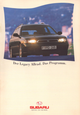 Subaru Legacy Allrad Prospekt 3.1995
