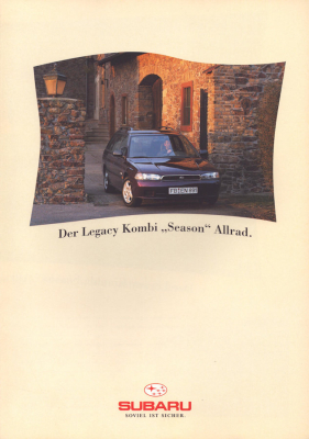 Subaru Legacy Kombi Season Allrad Prospekt 3.1995