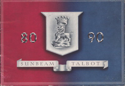 Sunbeam-Talbot 80 / 90 Prospekt ca. 1949