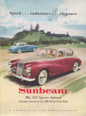 Sunbeam Mk. III Sports Saloon Prospekt 1956