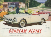 Sunbeam Alpine 1600 brochure ca. 1961