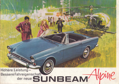 Sunbeam Alpine Serie 5 Prospekt ca. 1966