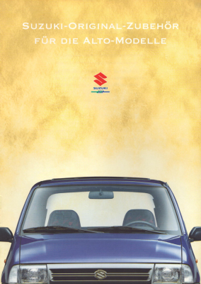 Suzuki Alto Zubehör Prospekt 8.1997