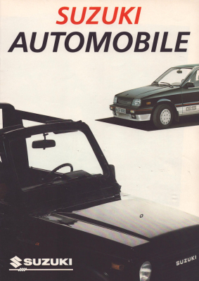 Suzuki Pkw Programm 9.1985