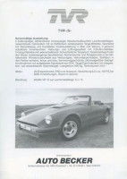 TVR S brochure 1980s