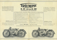 Preview: Triumph K VI und K VII Prospekt ca. 1928
