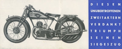Preview: Triumph K 9 und K 11 Prospekt ca. 1930